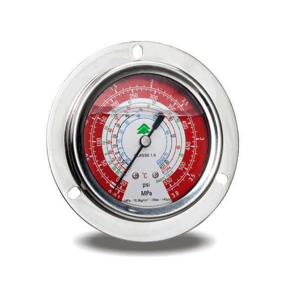 Pressure gauge only high R-134a R-404a HONGSEN with glycerine