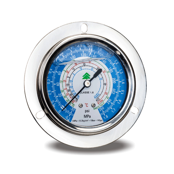 Pressure gauge only low R-134a R-404a HONGSEN with glycerine