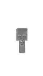 [19550002] Terminal conector doble - sencillo con protector transparente
