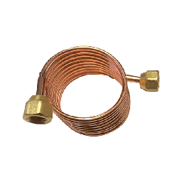 [12390045] Tubo de cobre capilar 1/8 pulg 1.5 mts con copas RGC