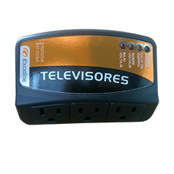 [10281108] Protector electronico domestico 110v gsm-tv120 exceline para televisores electronicos con supresor de picos