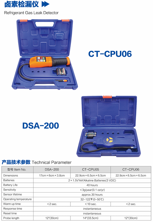 Detector de fuga electronico halogeno CT-CPU05 DSZH