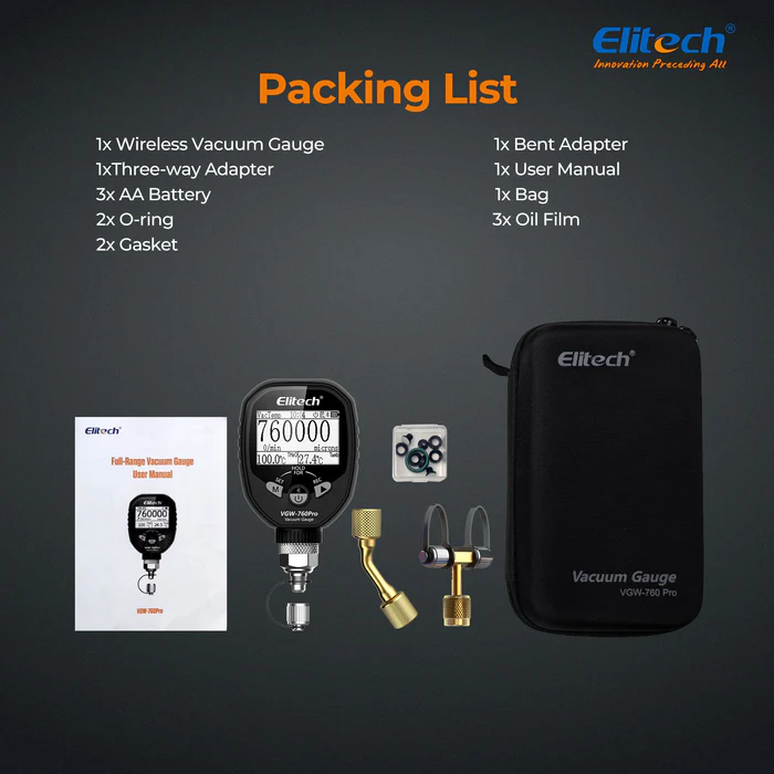 Vacuometro digital bluetooth ELITECH
