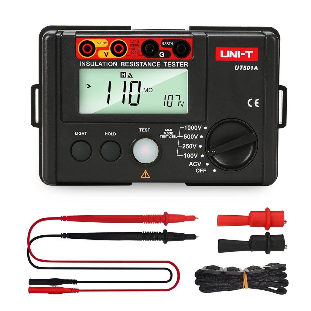 Megohmetro 100V/250V/500V/1000V UT501A UNI-T