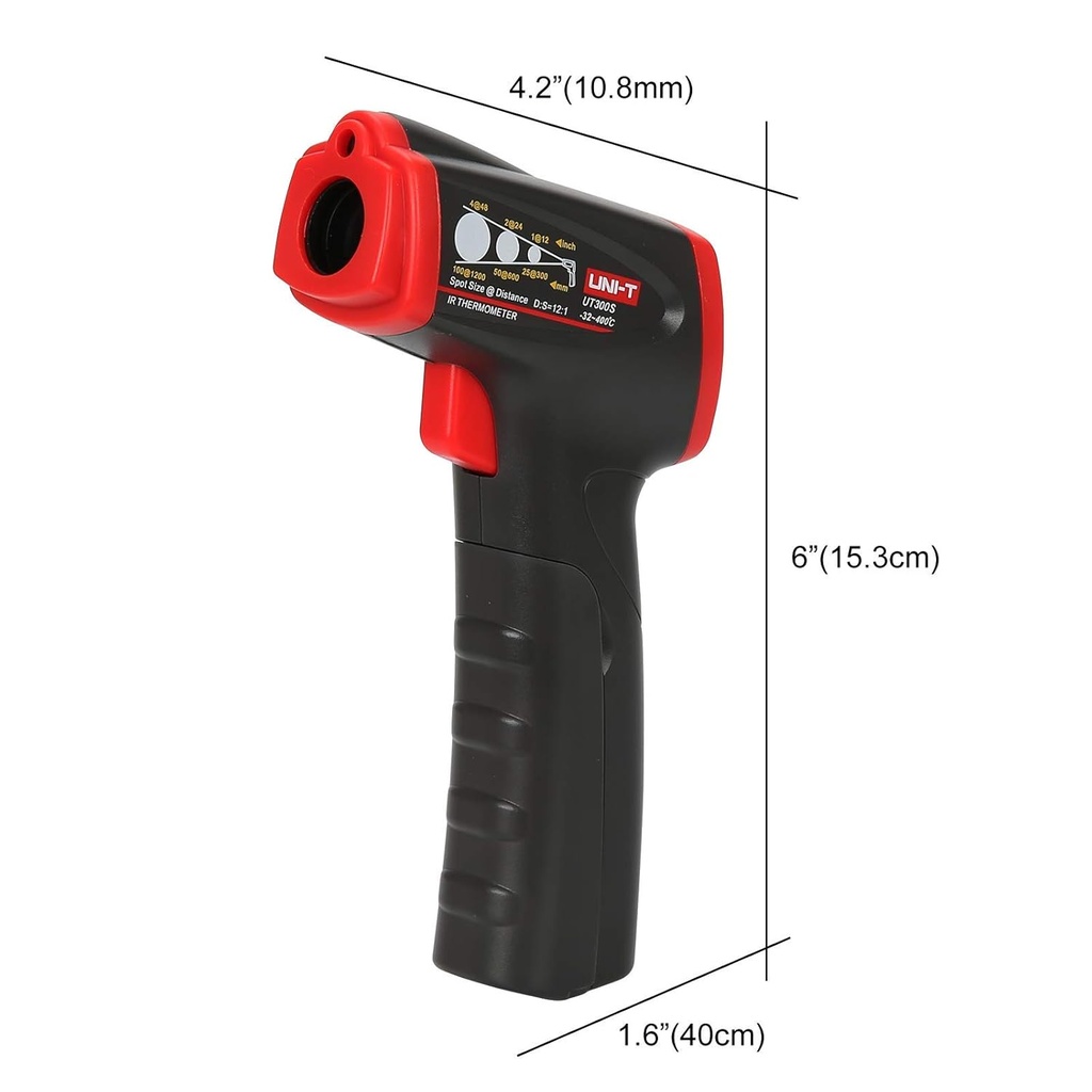 Termometro digital laser -32 + 400°C  tipo pistola UT-300s UNI-T