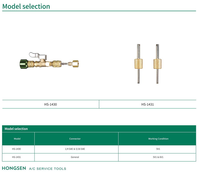 valvula removedora de gusanillo 1/4 SAE con adaptador 5/16 HONGSEN
