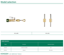 valvula removedora de gusanillo 1/4 SAE con adaptador 5/16 HONGSEN