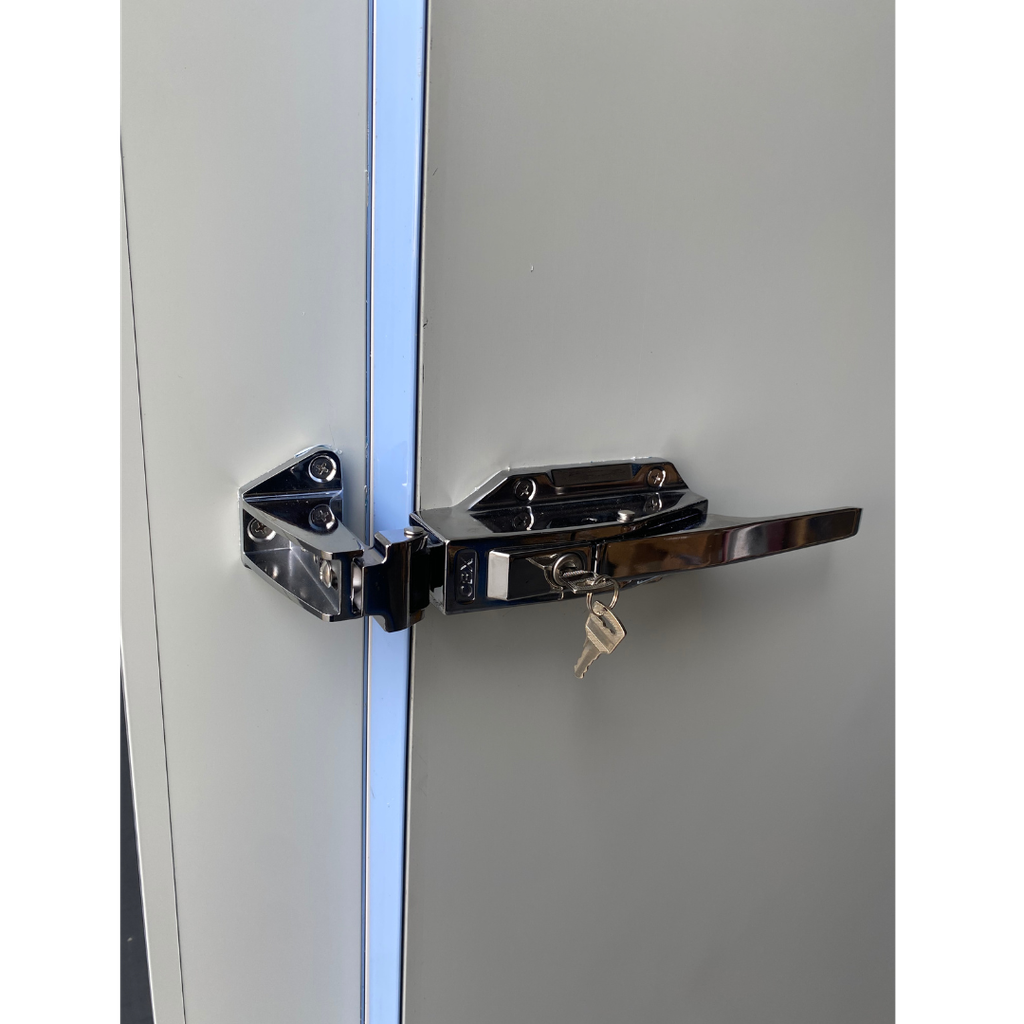 Puerta batiente 90 x 190 cm marco 120 x 220 cm con resistencia RGC