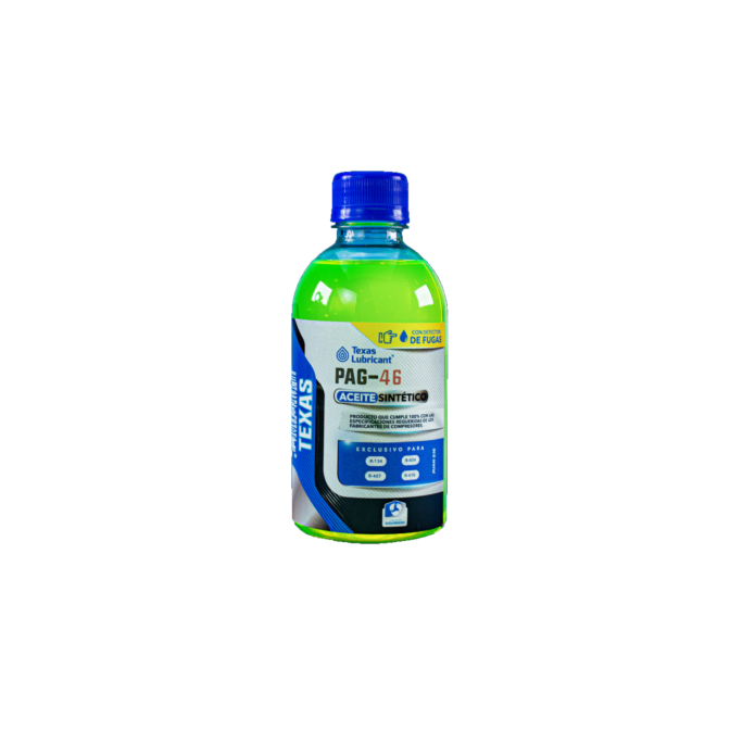 Aceite polialquilenglicol 8oz con Uv R-134a PAG-46 20 x caja TEXAS