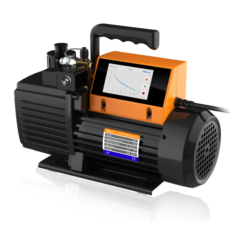 Vacuum pump 1 HP 2 stages 12 CFM 300 l/min 110V 60Hz 15 microns V-1200 ELITECH