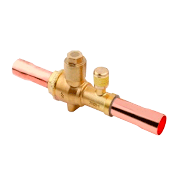 Ball valve ODF 1-1/8 in with access valve HONGSEN