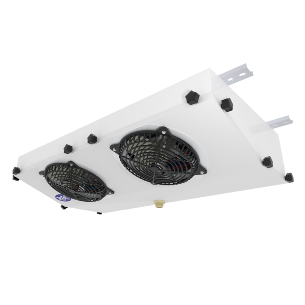 Evaporador de cuña 3/4 HP 220V 3.073 BTU 2 fan 8 pulg con resistencia 714W EV-0.9/5 RGC