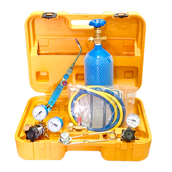 Equipo para soldar portatil con bombonas y estuche plastico RGC-1411