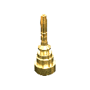 Fitting insert recto para capilar 3/8 Pulg  termoplastico RGC