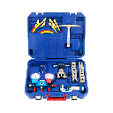 Kit Manometro completo R-410A R-404A R-22 con cortatubo, abocinador, expansor, mangueras WK-8P DSZH