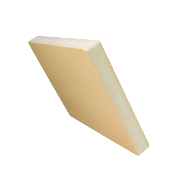Panel desnudo de poliuretano  50 mm 3 x 1 mts 38kg/m3 con certificación Europea