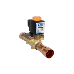 valvula solenoide 7/8 pulg ODF con bobina 220V 60Hz RGC