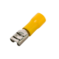 Terminal hembra con protector amarillo paquete AWG 10-12 RGC
