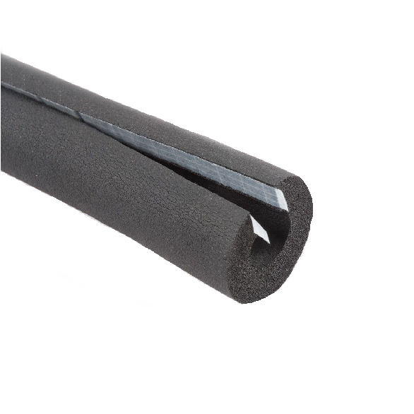 Tubo de goma abierto con pegamento 1-5/8 x 1/2" 25 x caja RGC