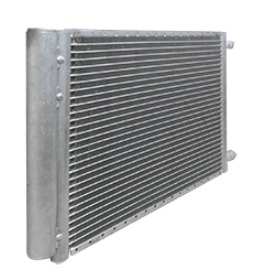 Condensador flujo paralelo 12x21 pulg x 20 mm aluminio con filtro