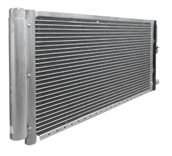 Condensador flujo paralelo 12x25 pulg x 20 mm aluminio con filtro