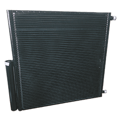 Condensador flujo paralelo 21x21 pulg x 20 mm aluminio con filtro