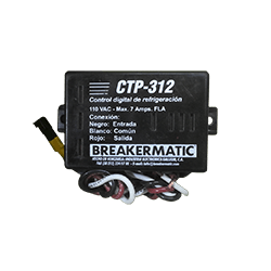 Protector electronico controlador 110V CTP-312-110 BREAKERMATIC doble termostato
