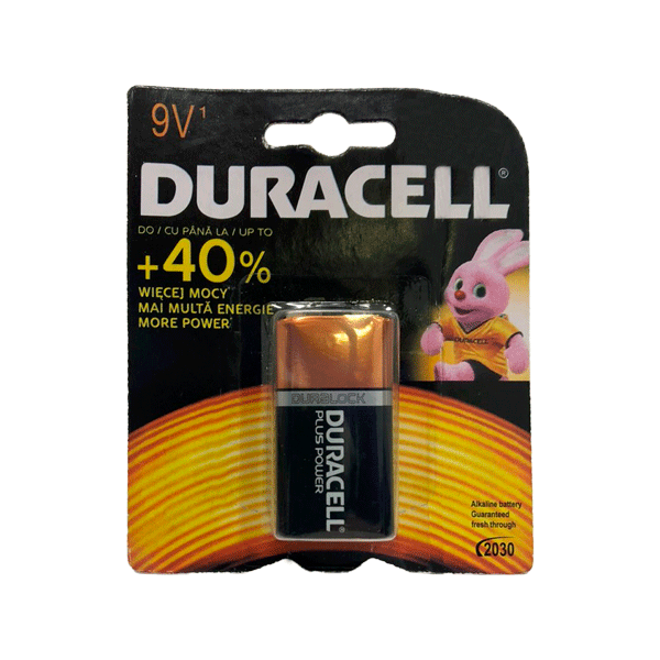Bateria alcalina 9v Duracell