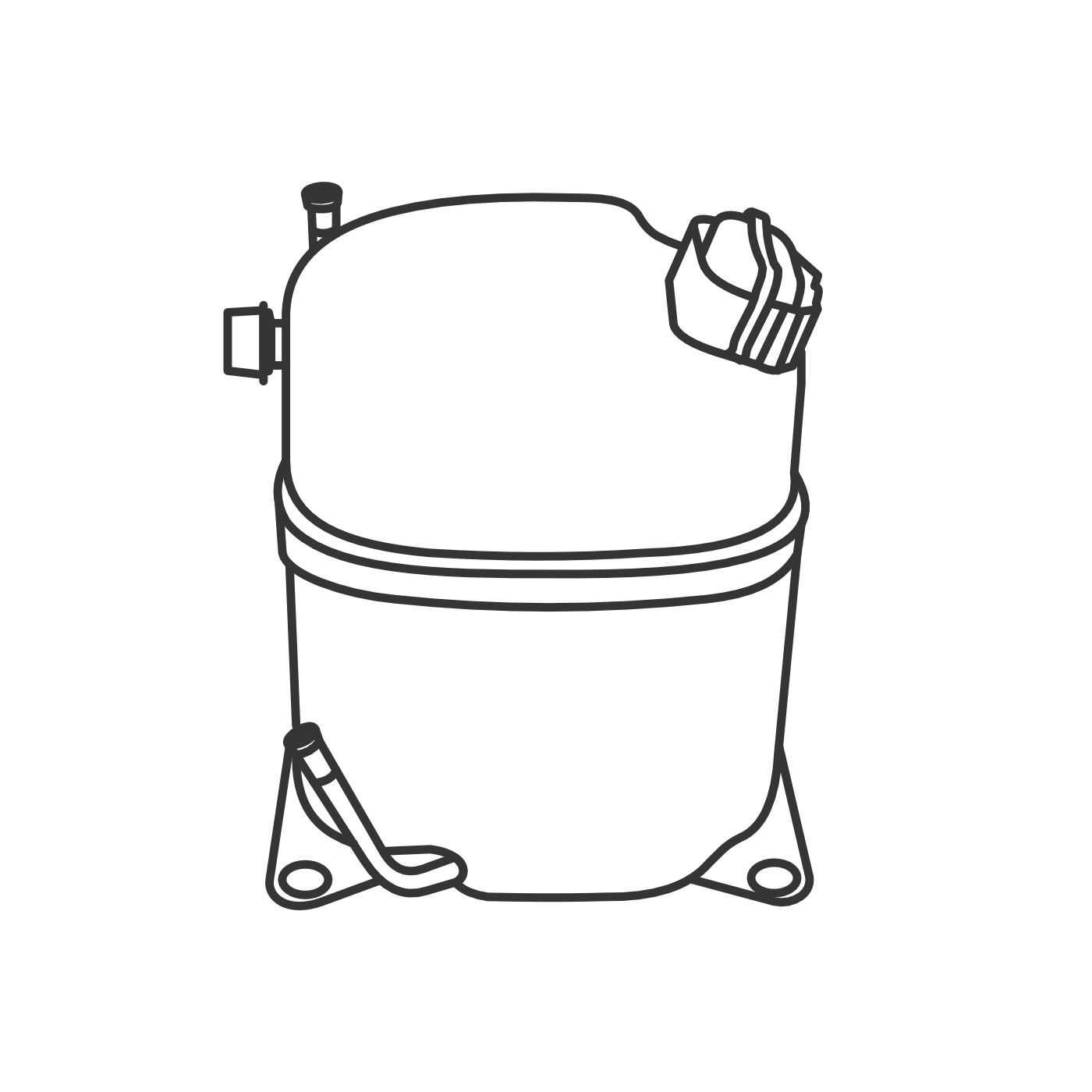 Compresores de refrigeración y A/A  / Compresores de piston / Compresores refrigeracion comercial herméticos