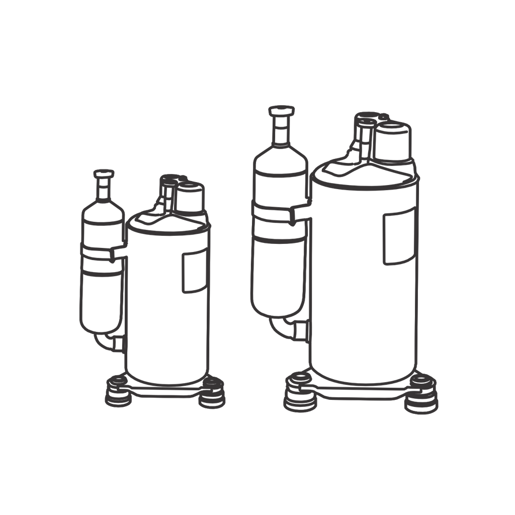 Compresores de refrigeración y A/A  / Compresores rotativos / Compresores A/A