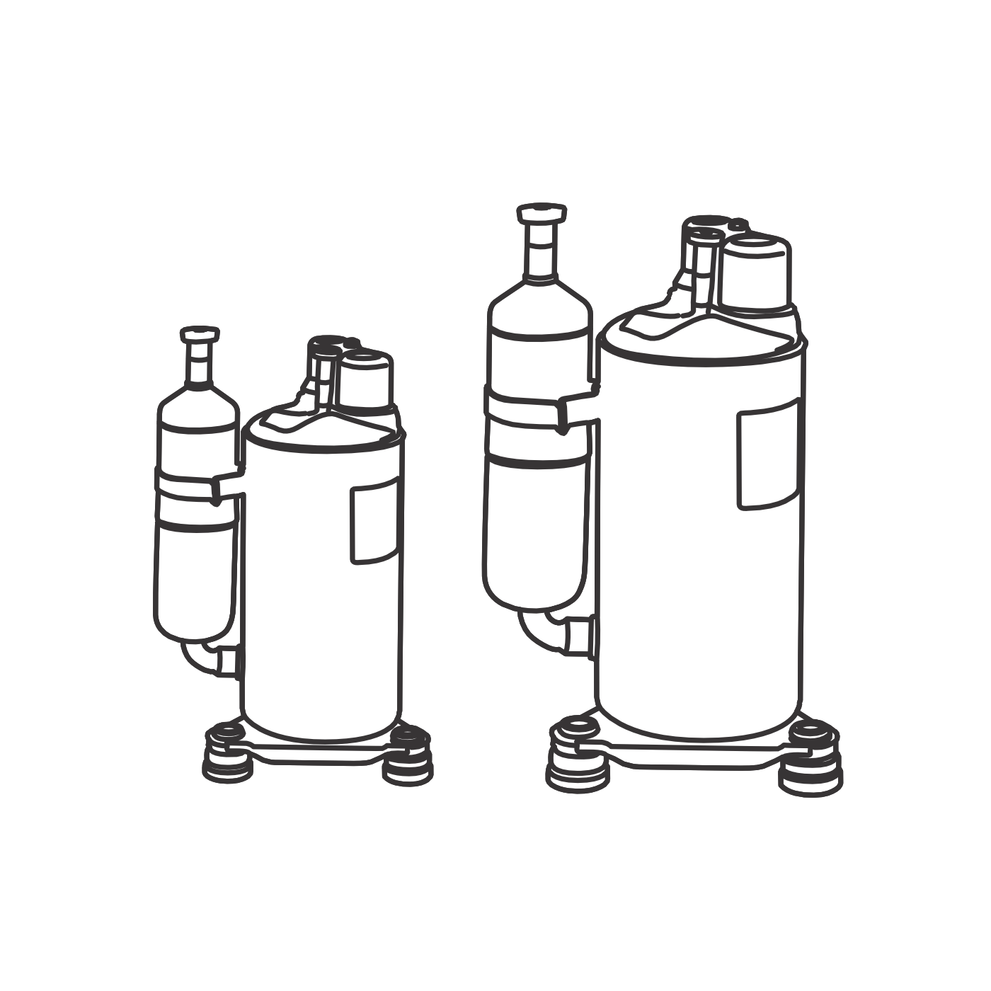 A/C and Refrigeration Compressors / Compresores rotativos / Compresores A/A