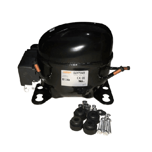 [14090007] Compresor CUBIGEL 1/4 HP 786 BTU/h R-134a 110V  LMBP GUY70NRc