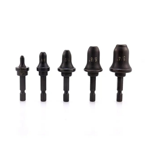 [19340022] Copper tube flare drill bit set 1/4 - 3/8 - 1/2 - 5/8 - 3/4 inch ST-E900F RGC