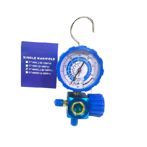 [19450023] Manometro manifold baja R-134a R-22 azul RTSM-1001 sin manguera