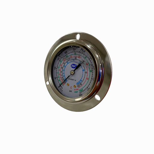 [19450009] Manometro glicerina solo alta R-134a R-404A R-22 0-550psi RGC MGPG-63BH RGC