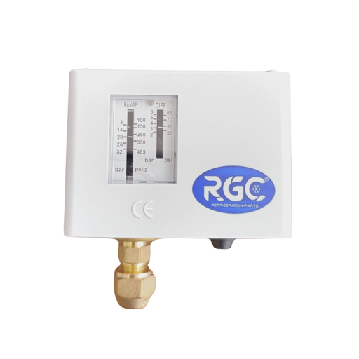 [10270140] Presostato de alta R22 - R404A - R507 - R134a reset automatico flare P545DE RGC