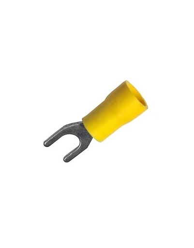 [19550343] Terminal tipo U 12-10 AWG 1/4 forro amarillo 100 pzs RGC
