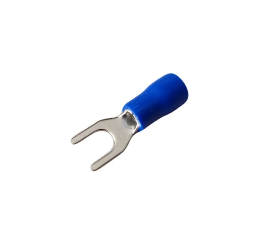 [19550344] Terminal tipo U 16-14 AWG 1/4 forro azul 100 pzs RGC