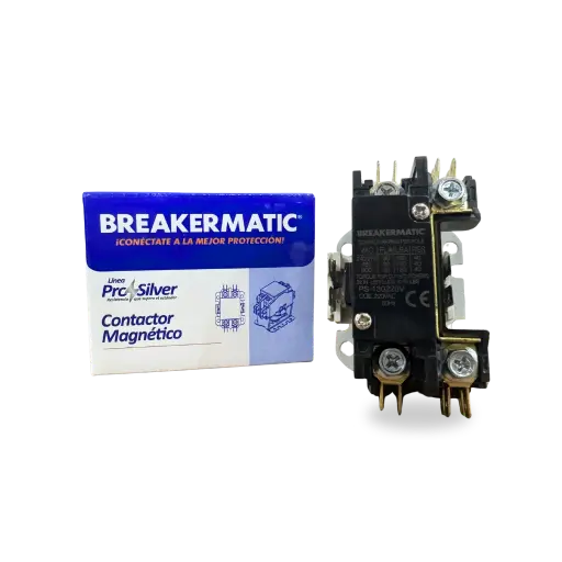 [10230513] Contactor Pro-Silver 1 polo 30 AMP bobina 120V 60Hz BREAKERMATIC