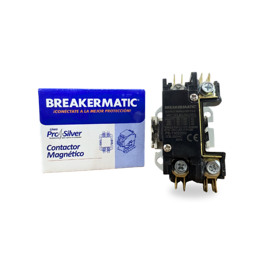 [10240519] Contactor Pro-Silver 1 polo 40 AMP bobina 240V 60Hz BREAKERMATIC