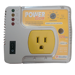 [10281105] Protector electronico domestico 110v gsm-rt 120 con enchufe power plug 120 exceline